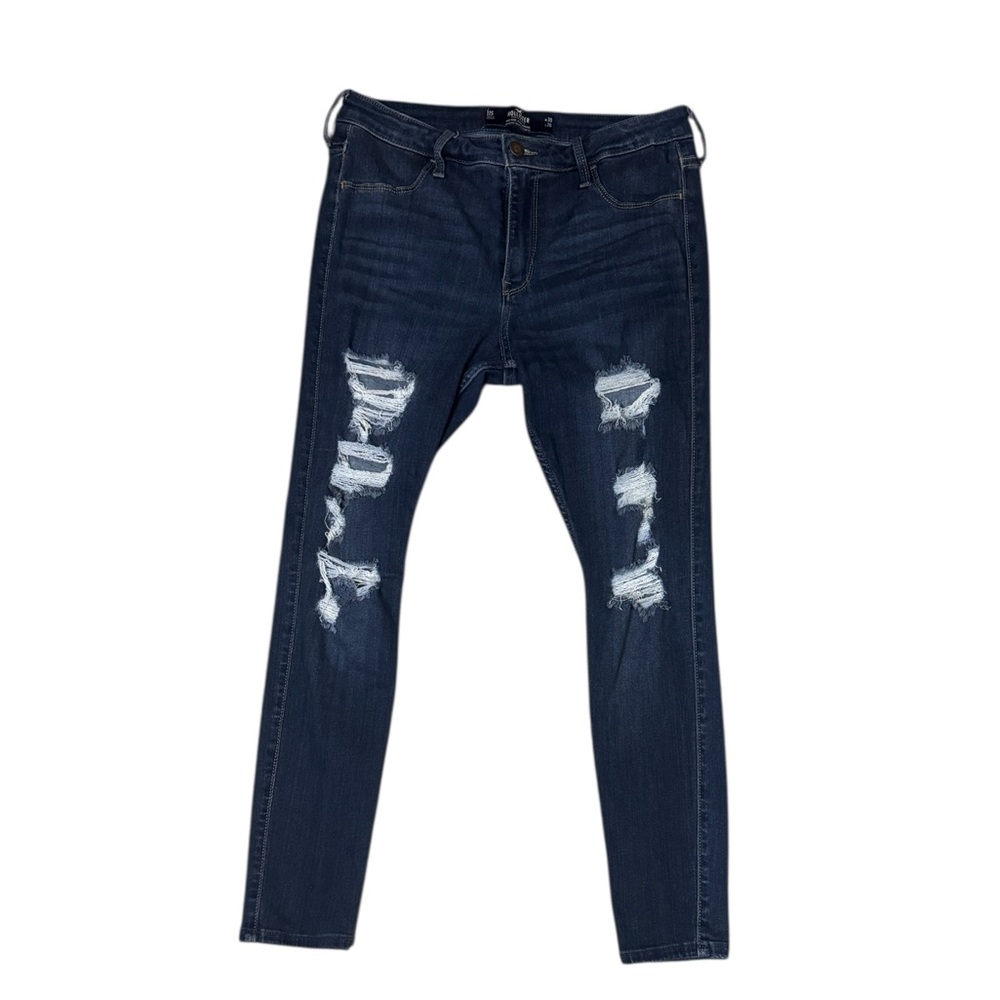 Distressed Hollister Blue Women's Jeans